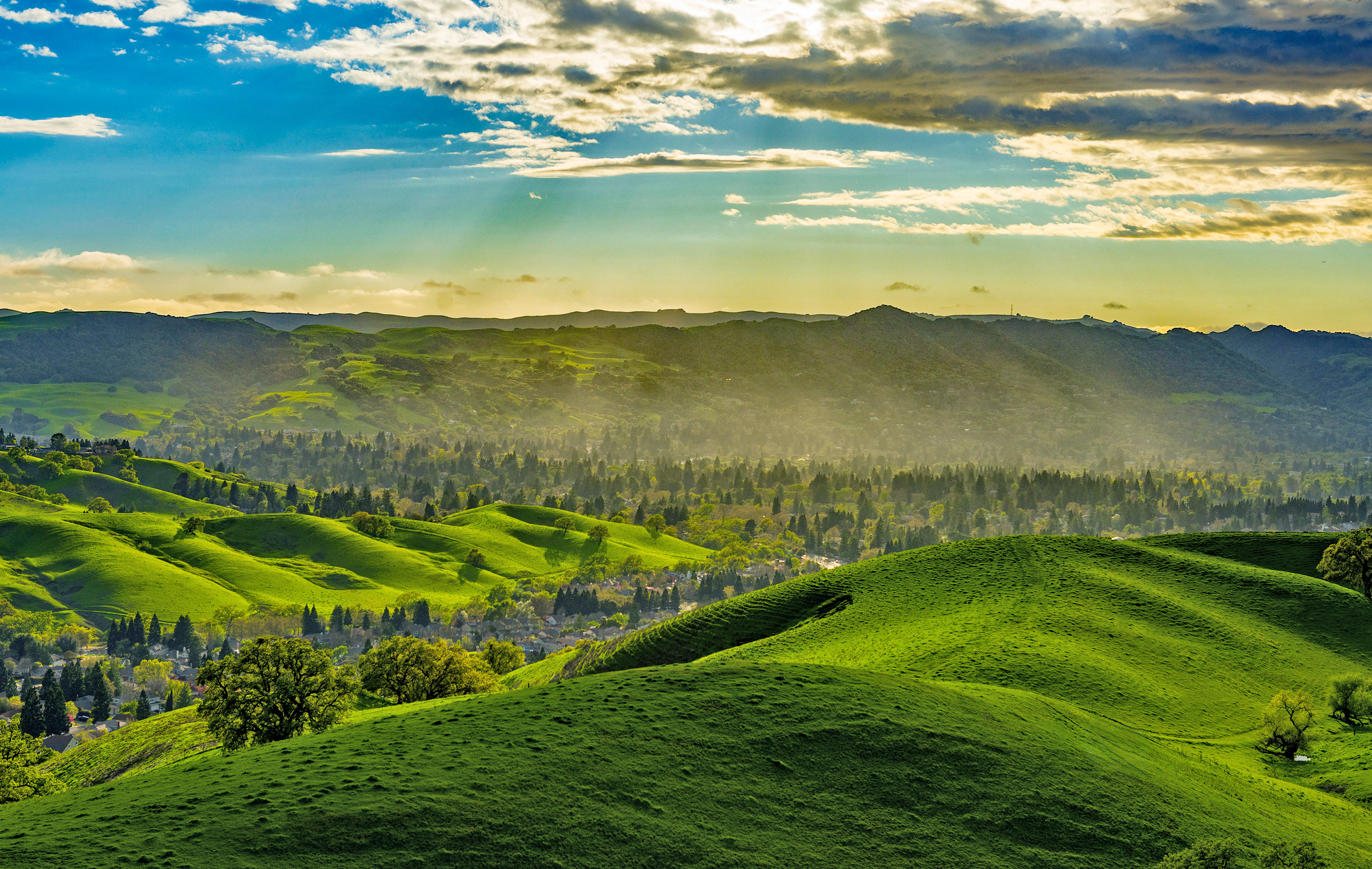 Green hills scenery