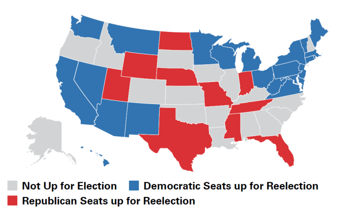 Key Takeaway: The makeup of the 100-seat Senate map favors Republicans in 2024; Republicans will continue to hold 38 seats, the Democrats will only maintain 28 seats, and the remaining 34 seats will be up for reelection. Notably, Democrats face a challenging backdrop given that 23 of the 34 seats up for election are held by their party. If Vice President Harris wins and the Senate is won by the Republicans, it will be the first time since 1884 that a Democratic president begins a presidential term without their party ruling the Senate. In the House of Representatives, Republicans currently hold a razor-thin four-seat majority and face a similar challenge to the Democrats’ Senate map. Our base case is a divided federal government, which is often a positive for equity market returns as it limits the potential for sweeping policy changes from either party.